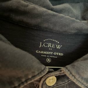 J Crew Garment Dyed Cotton Polo Shirt